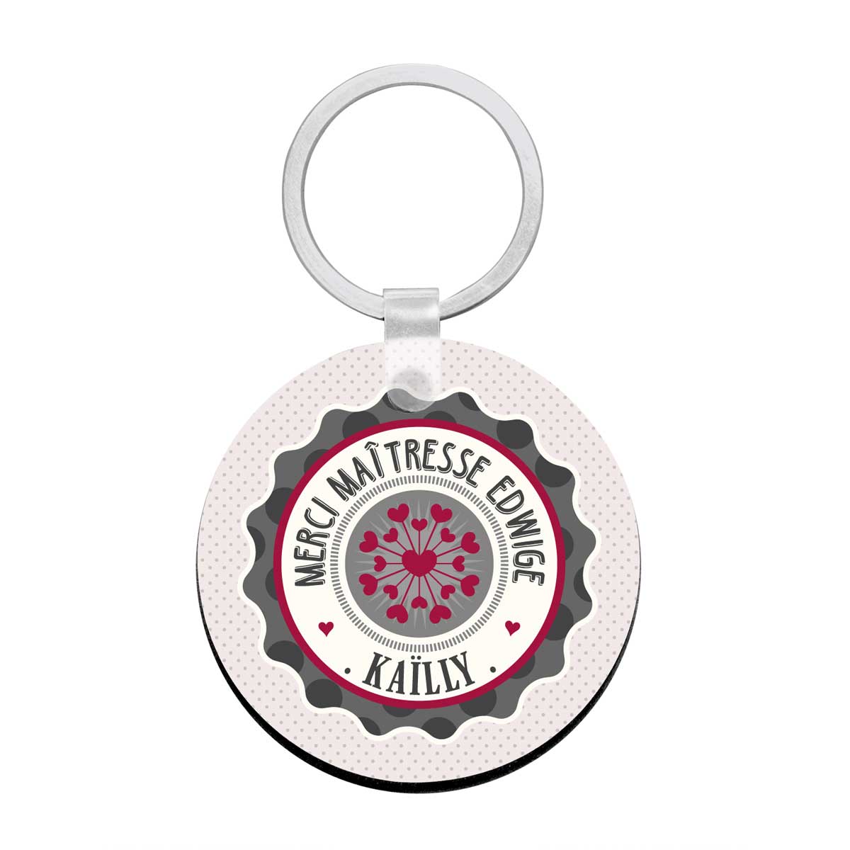Porte-Clés Personnalisé Pour Maîtresse - Cadeau Original Remerciement Enseignant | Fin D'Année, Noël, Anniversaire